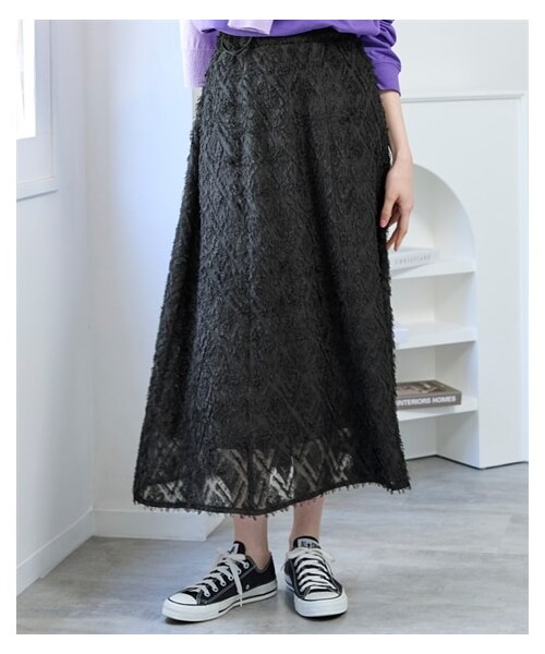 nissen（ニッセン）の「大きいサイズ リッチフェザースカート（スカート・レディース・黒/ピンク・L/LL/3L/4L/5L/6L/8L/10L）」の20枚目の写真