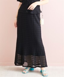 marun | 大きいサイズクロッシェ調ソフトマーメイドスカートmarun(スカート)