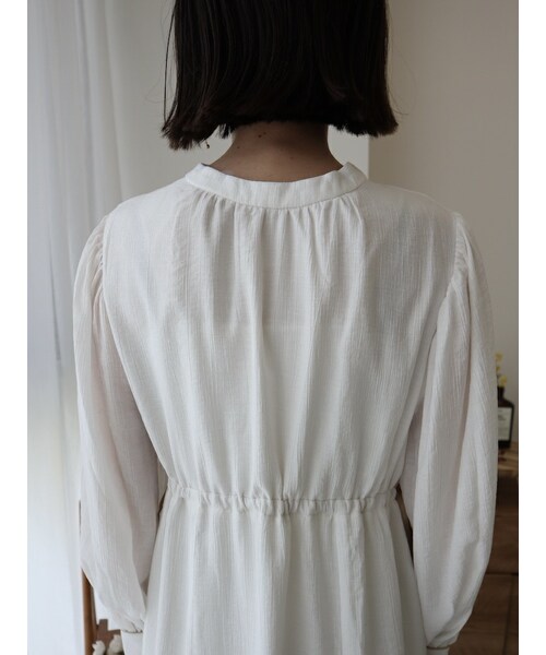 neam（ニーム）の「CHIFFON RIBBON ONE-PIECE（ワンピース）」 - WEAR