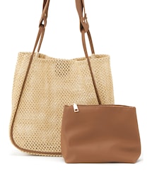 GRL | 3Wayポーチ付きペーパートートバッグ(トートバッグ)