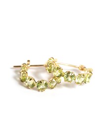 Ops. | Multi Color Gem  Hoop Pierce MAROLOKKO -マロロッコ-(ピアス（両耳用）)