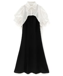 GRL | クロップド丈ブラウスXキャミワンピースセットアップ(ワンピース)