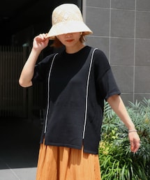 Sheson | パイピングバイカラーニット(ニット/セーター)