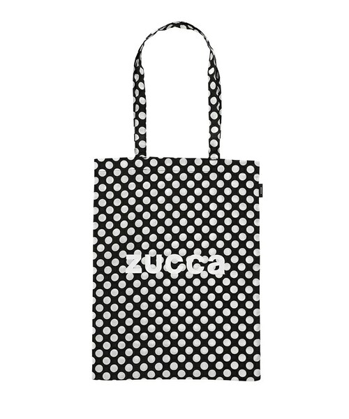 ZUCCa(ズッカ)の「LOGOトートBAG/バッグ(エコバッグ/サブバッグ・レディース・ブラック/ホワイト/ブラウン・F)」の1枚目の写真