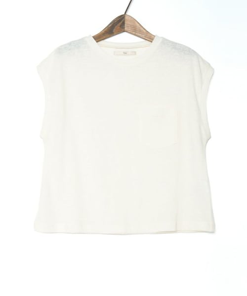 Crisp（クリスプ）の「フレンチポケットTシャツ[c1R3057]（Tシャツ/カットソー・レディース・ブラウン/グリーン/ホワイト/オレンジ・FREE）」の5枚目の写真