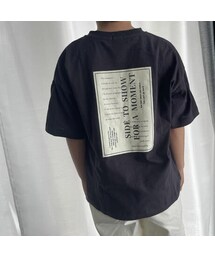 copine | 【kids】バックプリントブラックtシャツ(110〜150)(Tシャツ/カットソー)