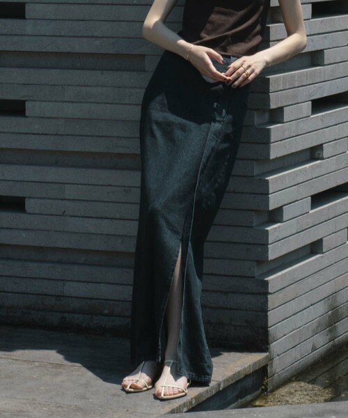 SIWEM シウム デニムスカート SIWEM（シウム）の「MARBLE DENIM SKIRT（デニムスカート）」 - WEAR