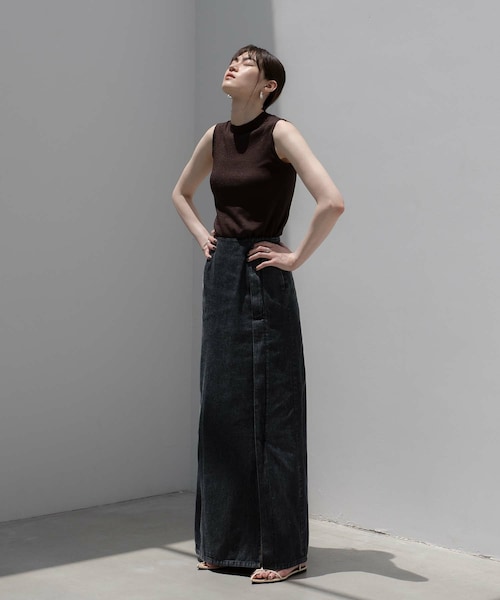 SIWEM シウム デニムスカート SIWEM(シウム) ONLINE STORE / MARBLE DENIM SKIRT