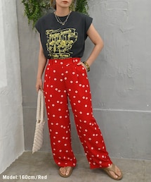 Sheson | デイジーフラワーストレートパンツ(スラックス)