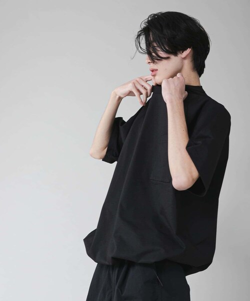 EKAL（エカル）の「『吸水速乾/UVカット』DRY OUT BALLOON FIT T-SHIRTS（Tシャツ/カットソー・メンズ・ブラック/ホワイト/ネイビー/グラファイト/ブラウンカーキ/ダークプラム・M/L）」の7枚目の写真