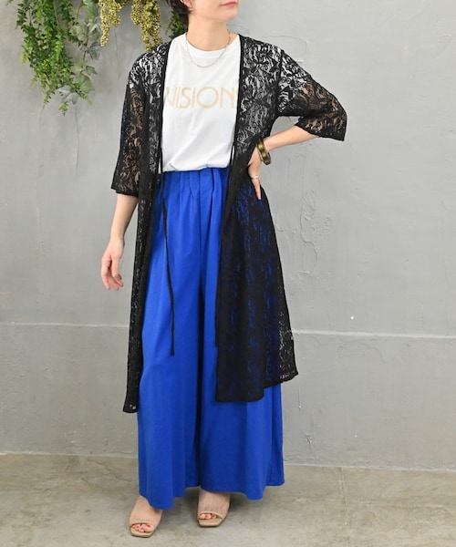 Sheson（シーズン）の「ボタニカルレースガウン（カーディガン/ボレロ・レディース・ホワイト/ベージュ/ブラック・F）」の2枚目の写真