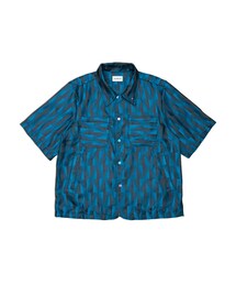 KAI KAI | 浮影提花幾何短袖外套 Reflective Jacquard Geometry Short-Sleeved Jacket(ブルゾン)