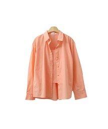 薄手コットンシャツ＋キャミソール