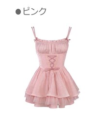 【Bobon21】バレリーナ風ふんわりチュールキャミドレス ❤️New❤️ ・ 🌸2023 S/S New Collection🌸 ・ 👗バレリーナ風