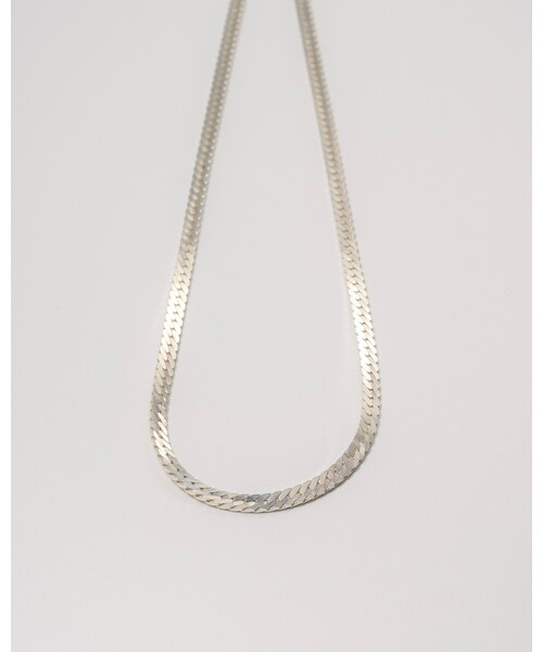 Scat(スキャット)の「"Snake" chain necklace (SILVER)(ネックレス・レディース・シルバー・チェーン全長約37cm,アジャスター約5cm)」の3枚目の写真
