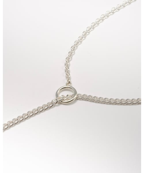Scat(スキャット)の「"Chain" lariet necklace(ネックレス・レディース・シルバー・全長約52cm マンテルホール直径約15mm マンテル留め木約24mm)」の3枚目の写真