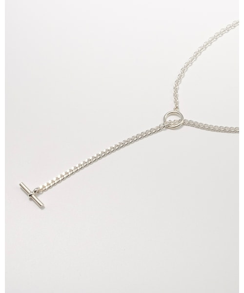 Scat(スキャット)の「"Chain" lariet necklace(ネックレス・レディース・シルバー・全長約52cm マンテルホール直径約15mm マンテル留め木約24mm)」の8枚目の写真
