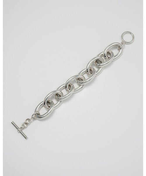 Scat（スキャット）の「"Proto" volume chain bracelet (SILVER)（ブレスレット・レディース・シルバー・S/L）」の2枚目の写真