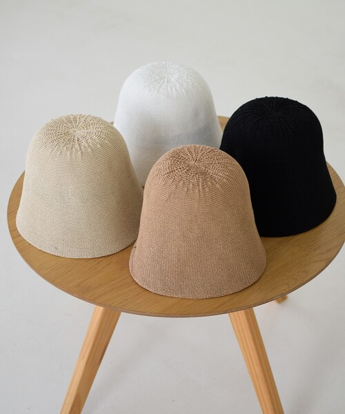 Marient(マリエント)の「ペーパー編みバケットハット(ハット・レディース・ホワイト/ベージュ/ブラック・FREE)」の2枚目の写真