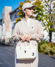 U.S. POLO ASSN.（ユーエスポロアッスン）の「【U.S. POLO ASSN.】 ユーエスポロアッスン キャンバス ロゴトートバッグ　US18623（トートバッグ・レディース）」