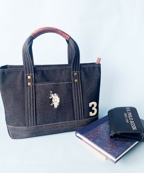 U.S. POLO ASSN.(ユーエスポロアッスン)の「【U.S. POLO ASSN.】 ユーエスポロアッスン キャンバス ロゴトートバッグ US18623(トートバッグ・レディース・ホワイト・FREE)」の7枚目の写真