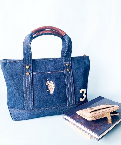 U.S. POLO ASSN.(ユーエスポロアッスン)の「【U.S. POLO ASSN.】 ユーエスポロアッスン キャンバス ロゴトートバッグ US18623(トートバッグ・レディース・ホワイト・FREE)」の8枚目の写真
