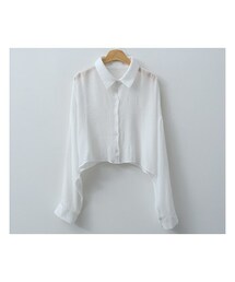 ENVYLOOK | 楊柳レーヨンクロップドシャツ(シャツ/ブラウス)
