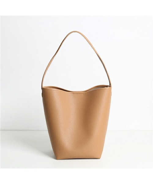 Baginning（バッグリング）の「グリーン レザー バケツバッグ ショルダー バッグ（ショルダーバッグ・レディース・グリーン/ブラウン/ホワイト/ベージュ/ブラック・33CM*27CM*15CM）」の4枚目の写真