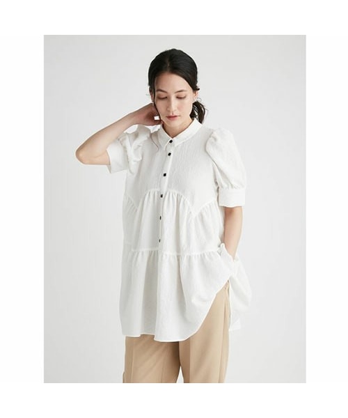 CELFORD 22AW/スカラップティアードブラウス CELFORD（セルフォード）の「CELFORD スカラップティアードブラウス