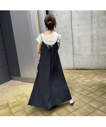 copine | バックレースアップキャミロングワンピース(ワンピース)