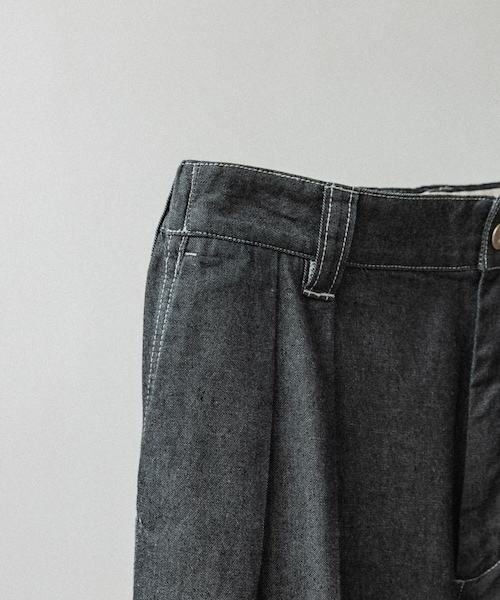 LIDNM（リドム）の「VAJIRA FATIGUE TROUSERS（デニムパンツ・メンズ・グレー・S/M/L）」の11枚目の写真