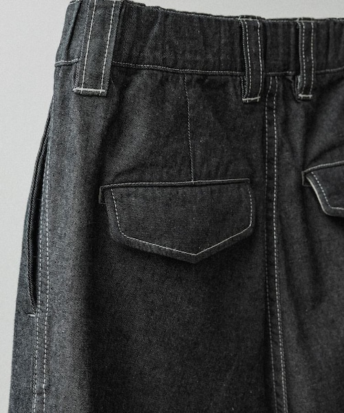 LIDNM（リドム）の「VAJIRA FATIGUE TROUSERS（デニムパンツ・メンズ・グレー・S/M/L）」の15枚目の写真