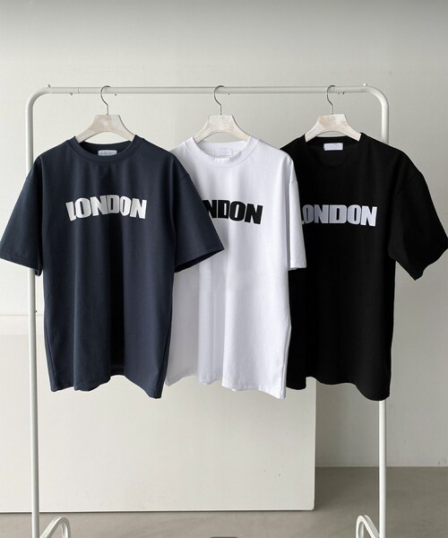 Marient（マリエント）の「LONDON TEE【ユニセックスITEM】（Tシャツ/カットソー・レディース・ホワイト/ブルー/ブラック・FREE）」の4枚目の写真