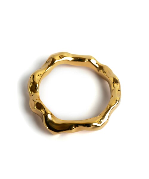 Ops.（オプス）の「Silver925 Ripple Wave Ring ALORO -アローロ-（リング・レディース・シルバー/ゴールド・9号・11号・13号・15号）」の2枚目の写真
