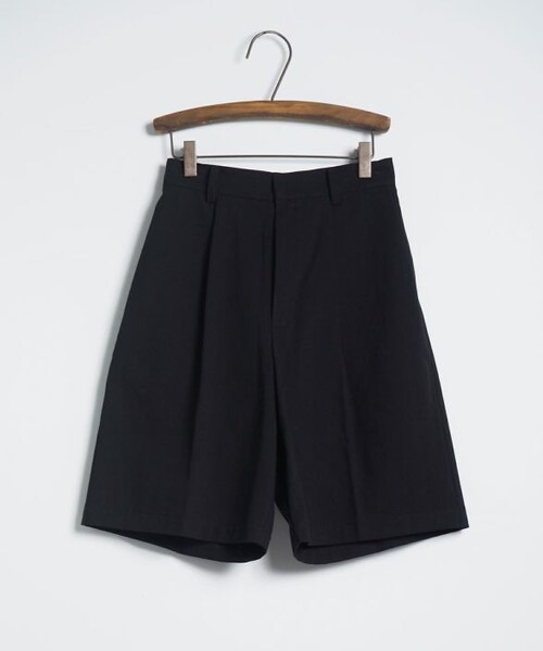 Crisp（クリスプ）の「タックハーフパンツ[c2R3096]（その他パンツ・レディース・ブラック/ブラウン/アイボリー・FREE）」の5枚目の写真