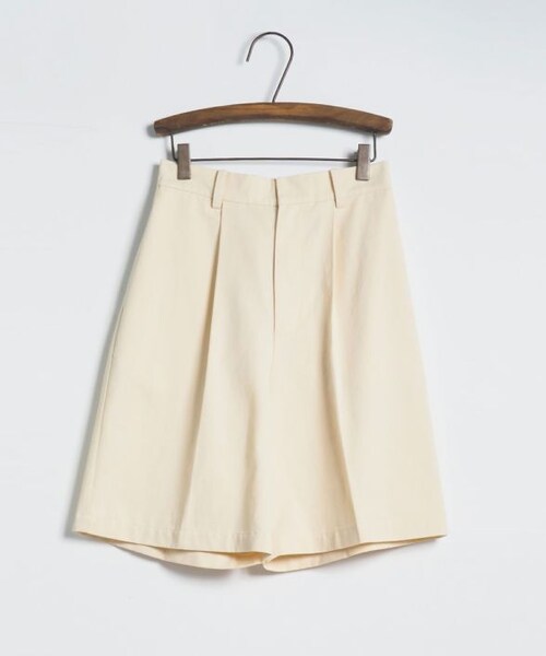 Crisp（クリスプ）の「タックハーフパンツ[c2R3096]（その他パンツ・レディース・ブラック/ブラウン/アイボリー・FREE）」の4枚目の写真