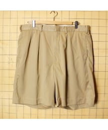 POLO GOLF（ポロ ゴルフ）の「Polo GOLF Ralph Lauren ポロ ラルフローレン チノ 2タック ショーツ ライトブラウン W36相当 ショートパンツ 短パン ハーフ アメリカ古着（チノパンツ）」