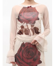 jouetie | ローズシアートップス(Tシャツ/カットソー)