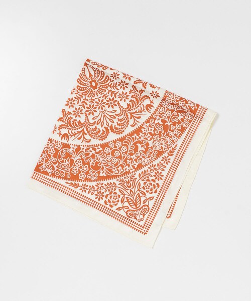 URBAN RESEARCH DOORS（アーバンリサーチドアーズ）の「ボタニカル柄スカーフ（バンダナ/スカーフ・レディース・GRAY/GREEN/ORANGE・One/one）」の7枚目の写真