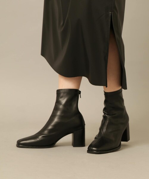 SENSE OF PLACE by URBAN RESEARCH（センスオブプレイスバイアーバンリサーチ）の「スクエアトウセンターシームストレッチブーツ（その他シューズ・レディース・PYTHON/BLACK/BLCK/IVORY/BROWN/BEIGE/L.KHAKI・S/M/L）」の20枚目の写真