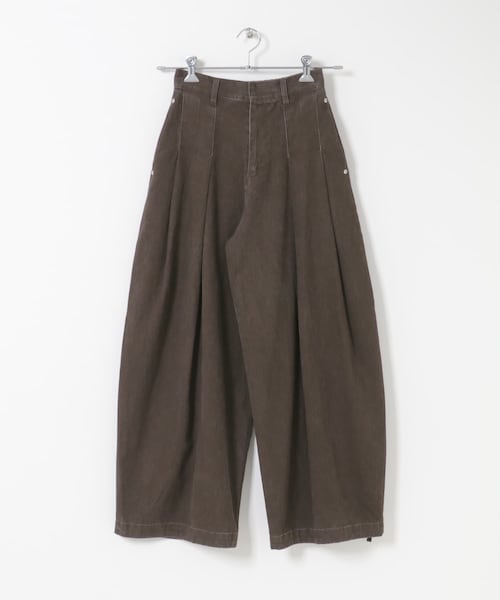 KBF（ケイビーエフ）の「ユーズドライクタックWIDEパンツ（その他パンツ・レディース・IVORY/CHARCOAL/BROWN・36/38）」の12枚目の写真