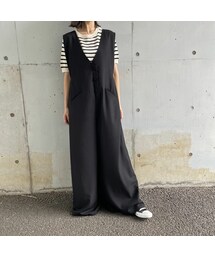 copine | サイドリボンデザインワイドオールインワン(つなぎ/オールインワン)