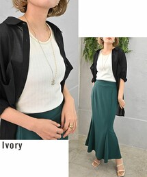 Sheson | ステッチデザインリブタンクトップ(タンクトップ)