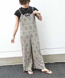 Sheson | オリエンタル柄キャミオールインワン(サロペット/オーバーオール)