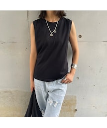 copine | ベーシックノースリーブトップス(2color)(Tシャツ/カットソー)