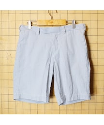 POLO RALPH LAUREN | Polo Ralph Lauren ポロ ラルフローレン ストライプ ショーツ ブルー ホワイト W34 ショートパンツ 短パン ハーフ アメリカ古着(その他パンツ)
