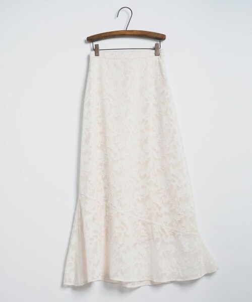Crisp（クリスプ）の「シアージャカードマーメイドスカート[c2R3102]（スカート・レディース・ブルー/アイボリー・FREE）」の3枚目の写真