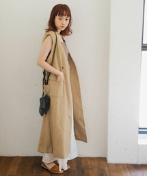 Crisp | ダブルボタンロングジレ[c2R3141](ベスト)