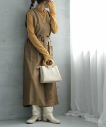 Crisp | ダブルボタンロングジレ[c2R3141](ベスト)