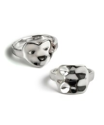 Ops.（オプス）の「Silver925 Hammer Finish Flat Ring OLIEOLIE -オリオリ-（リング・メンズ）」